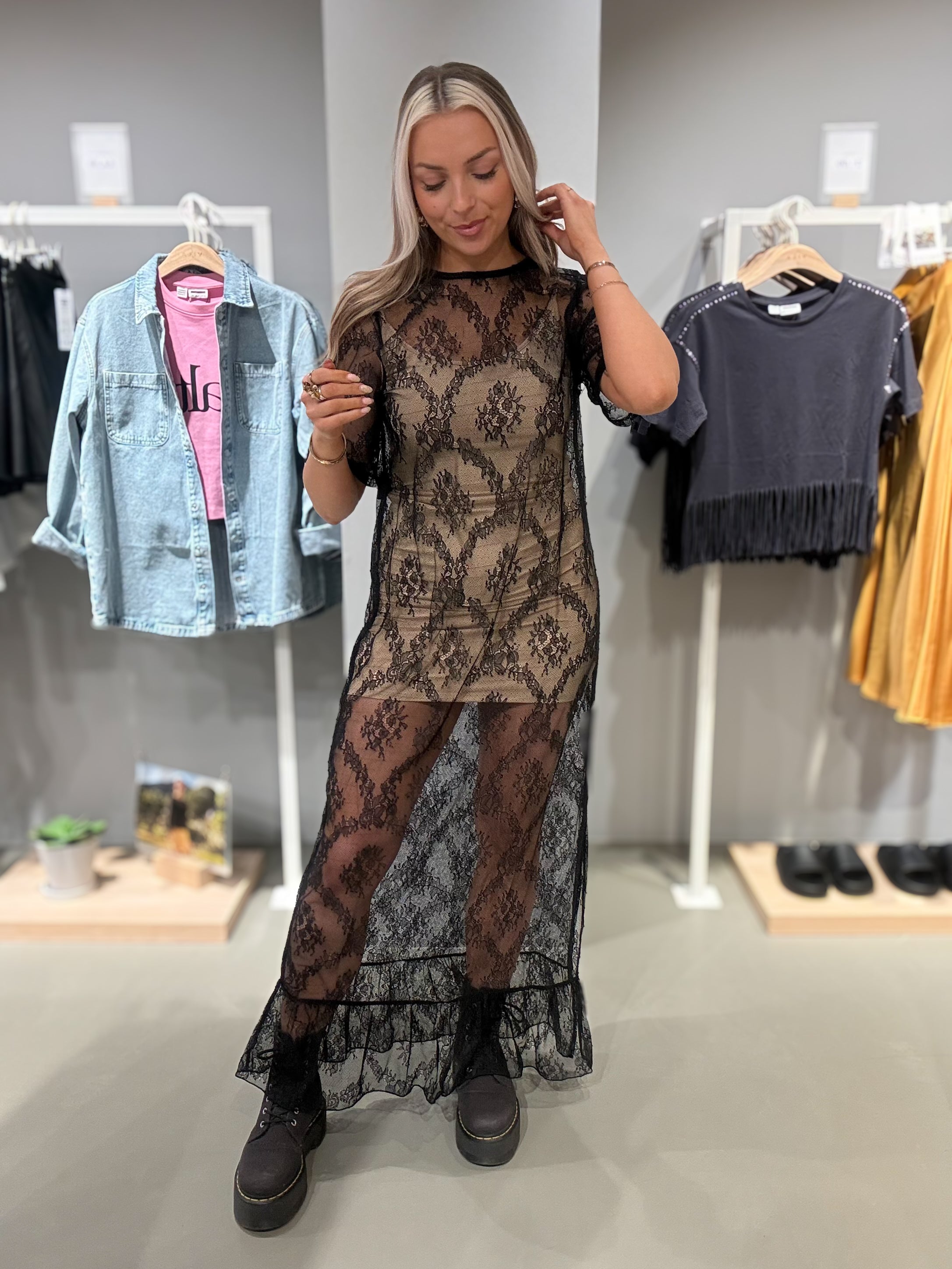 NMLUCIA Long Dress - Black